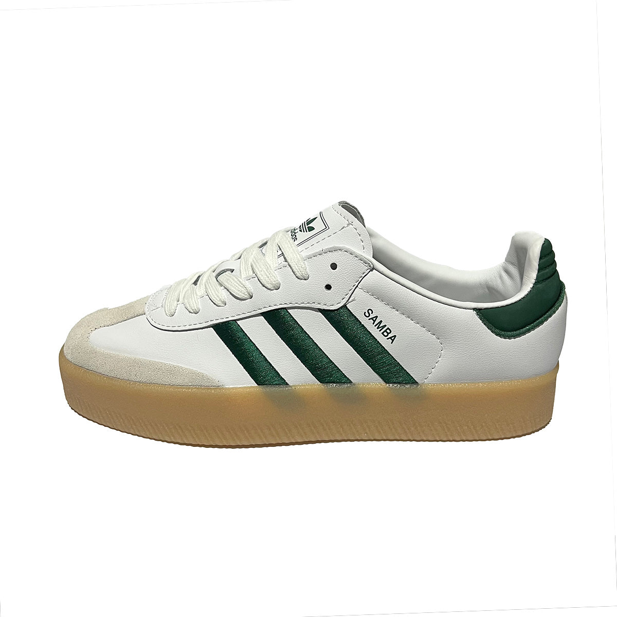 Adidas Sambae White Collegiate Green Gum (Women's)